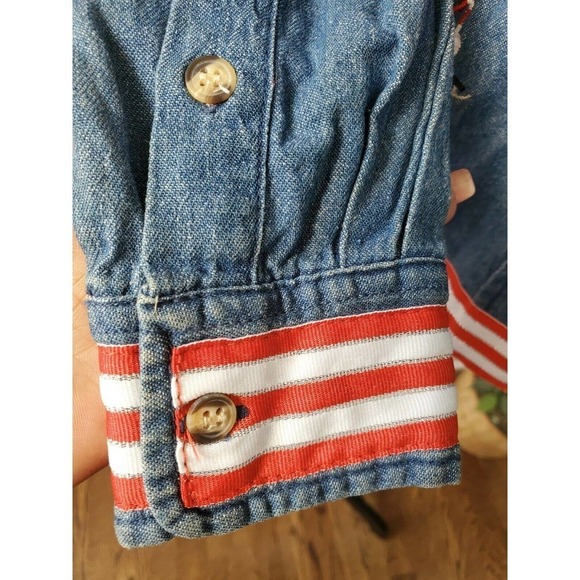 Light House Apparel Blue 100% Cotton Vintage Shirt - Picture 5 of 11